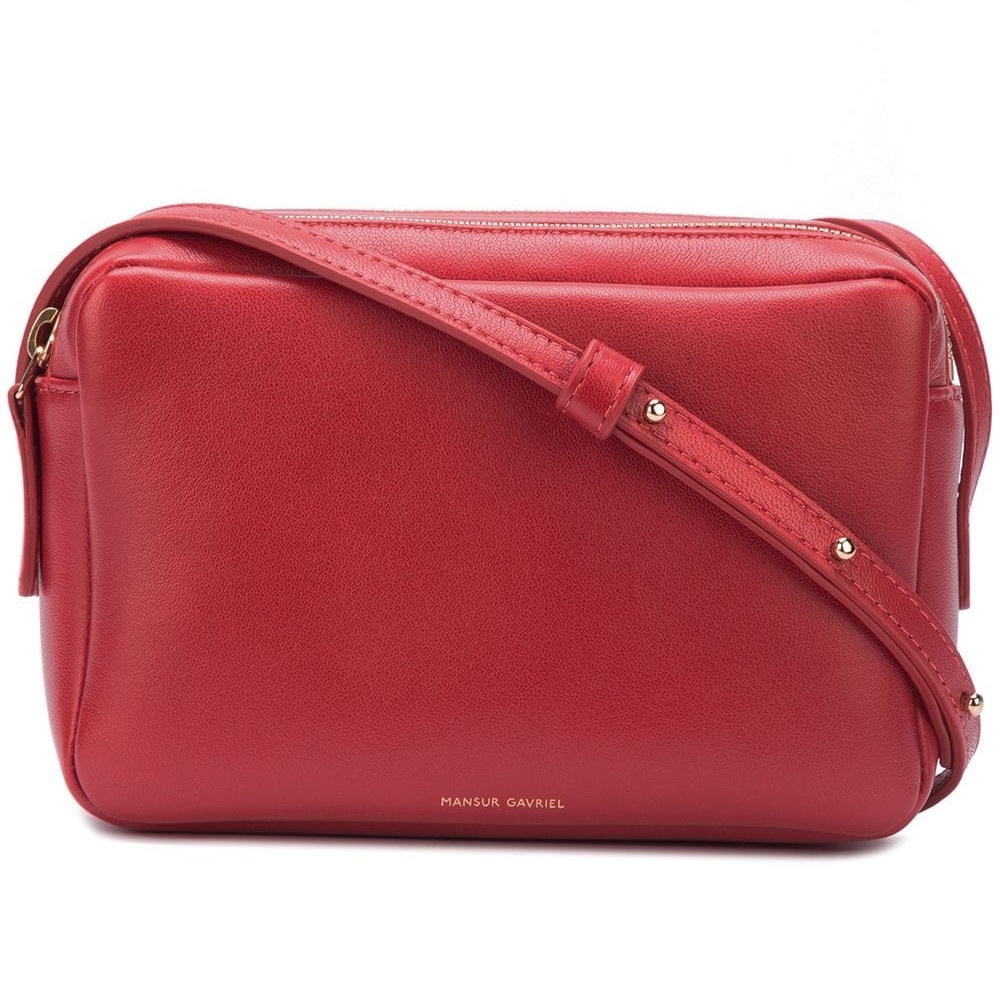 Mansur Gavriel Double Zip Crossbody Flama
